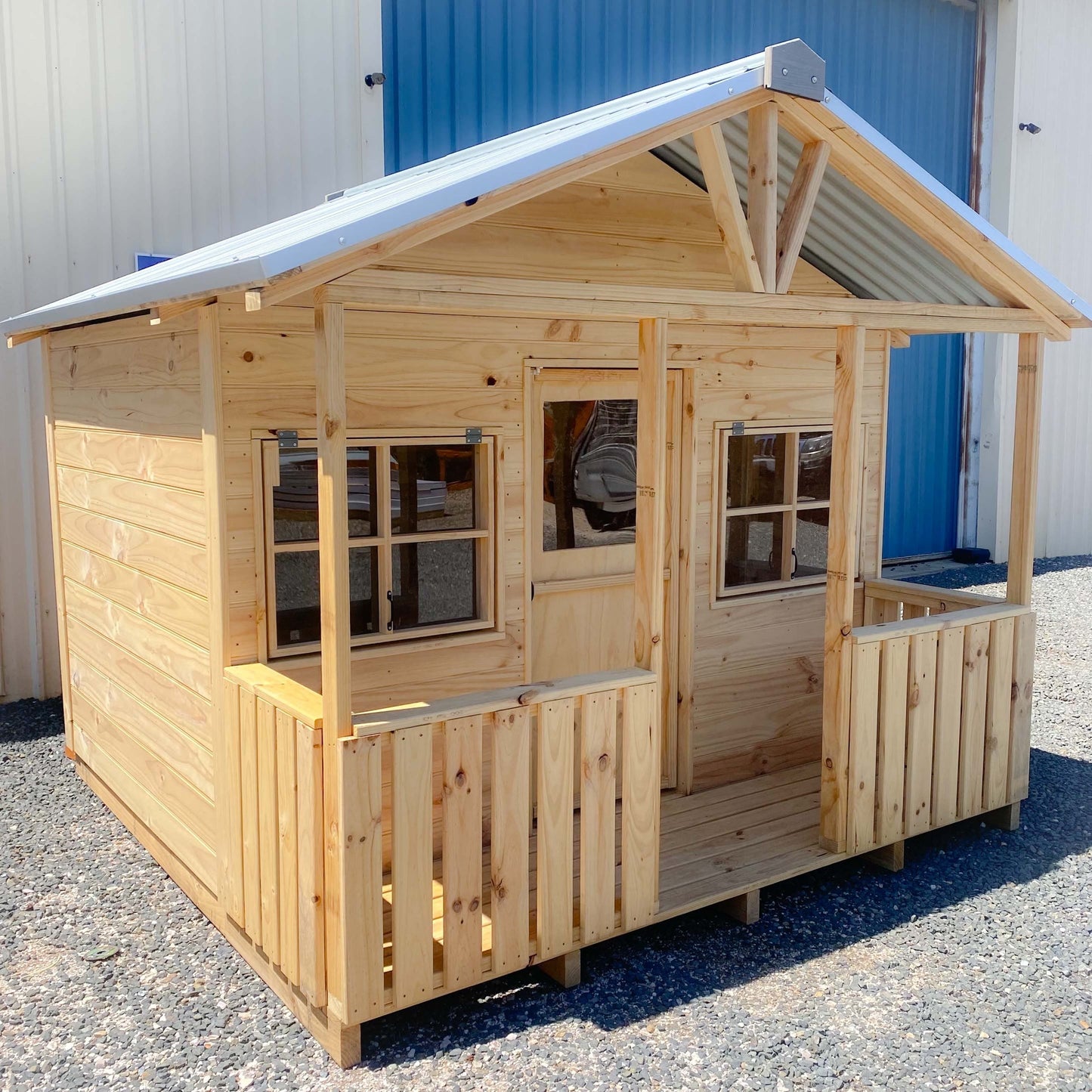 King Size Beach Hut - Raw Timber