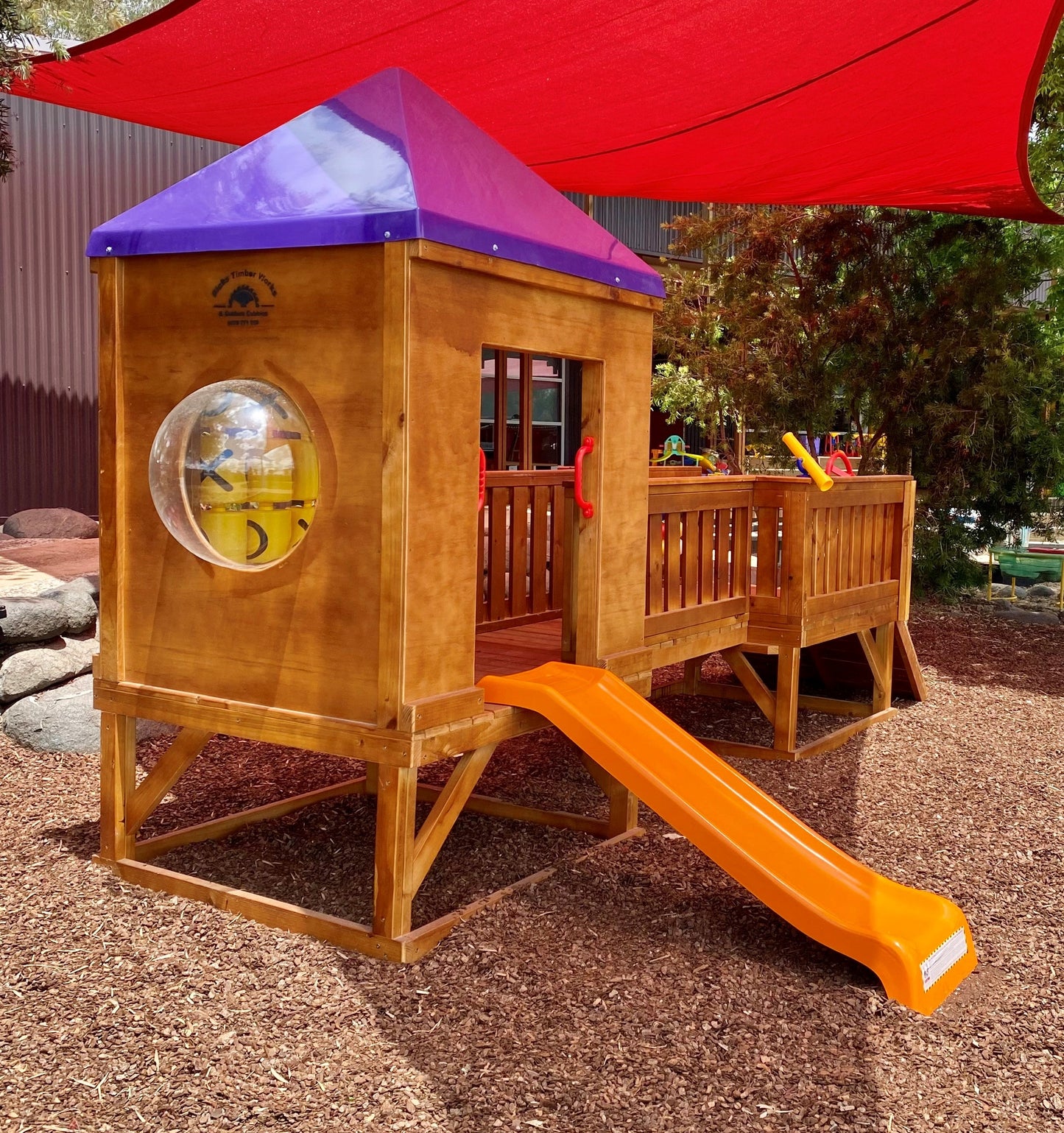 500 - 600mm Platform Height Commercial Grade Fibreglass Slide