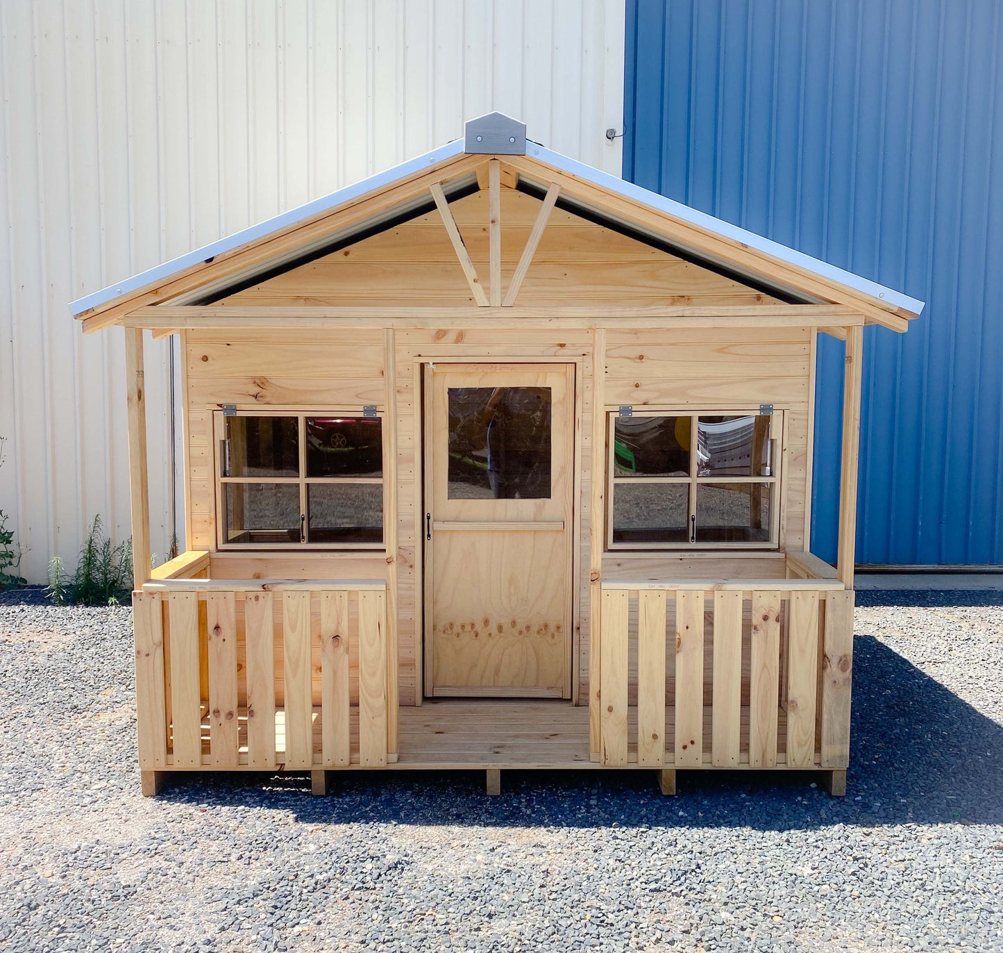King Size Beach Hut - Raw Timber