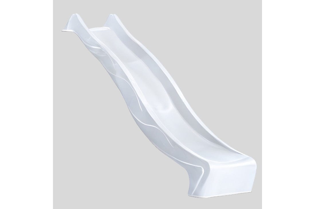 1.2m platform high standalone slide with water feature - WHITE