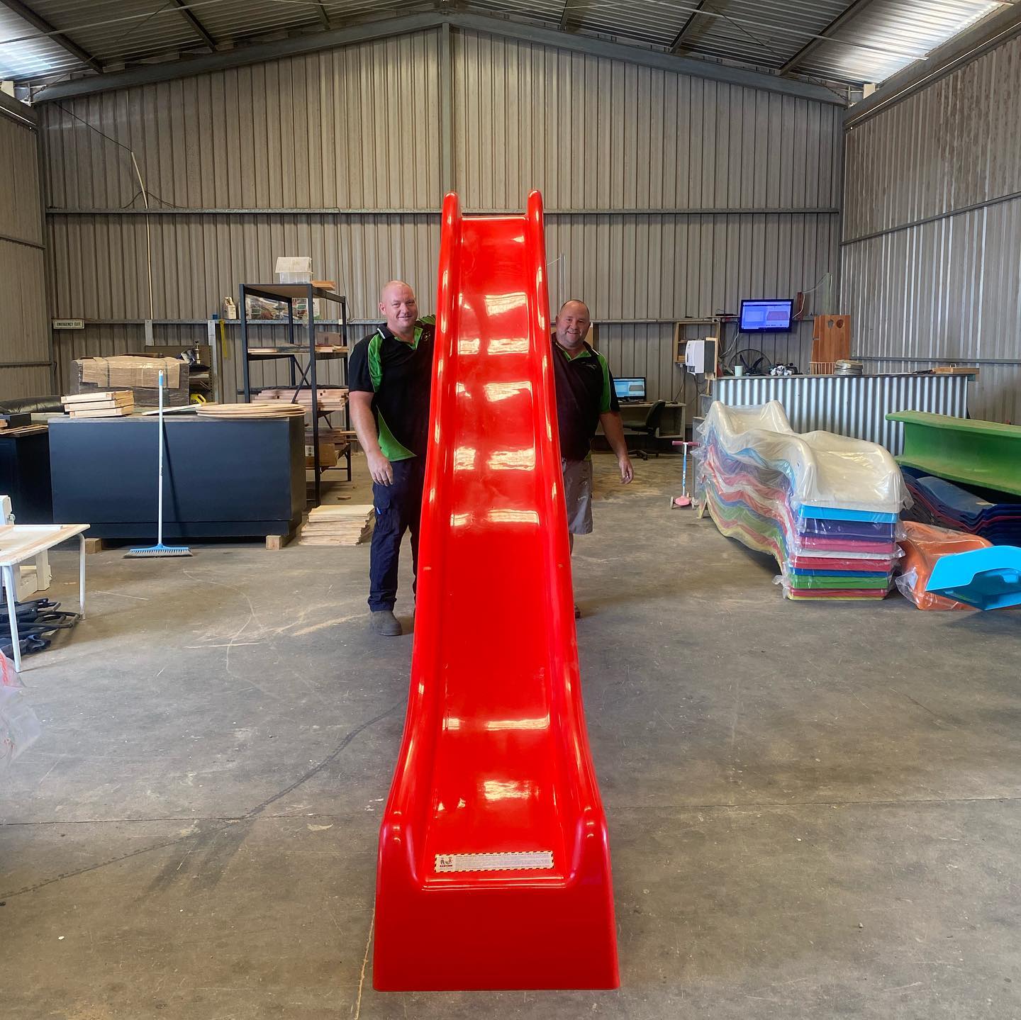 2.1m Platform Height Commercial Grade Fibreglass Slide