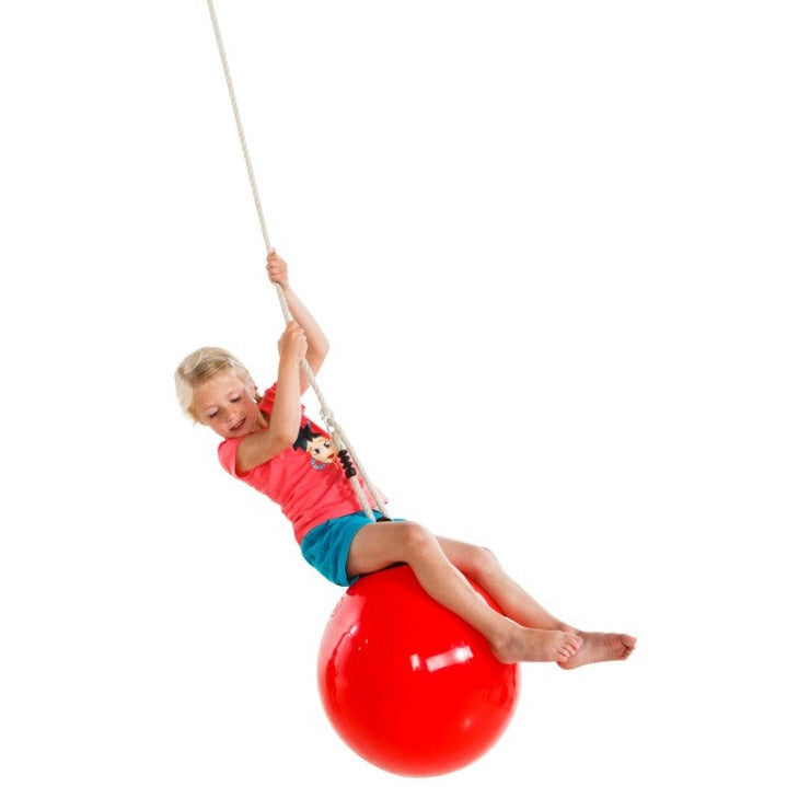 Buoy Ball Mandora' 30cm Swing with Adjustable Rope - Red