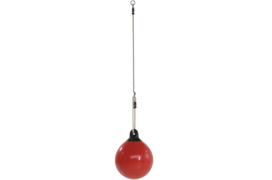 Buoy Ball Mandora' 30cm Swing with Adjustable Rope - Red