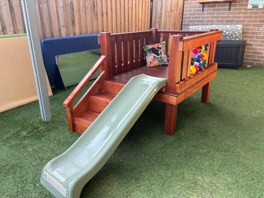 500 - 600mm Platform Height Commercial Grade Fibreglass Slide