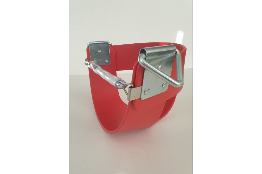 Half Bucket Toddler Swing Seat with Adjustable Ropes - Red