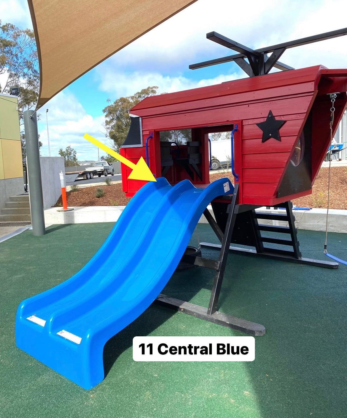 1.2m Platform Height Commercial Grade Fibreglass Slide