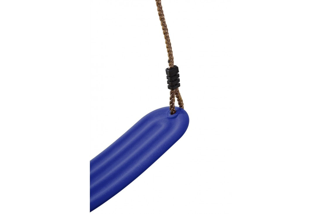 Strap Seat Moulded Ribbed BLUE With Adjustable Ropes